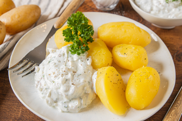 Pellkartoffeln mit Quark nach Omas Rezept