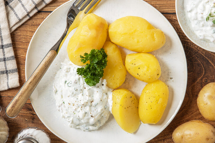 Pellkartoffeln mit Quark nach Omas Rezept