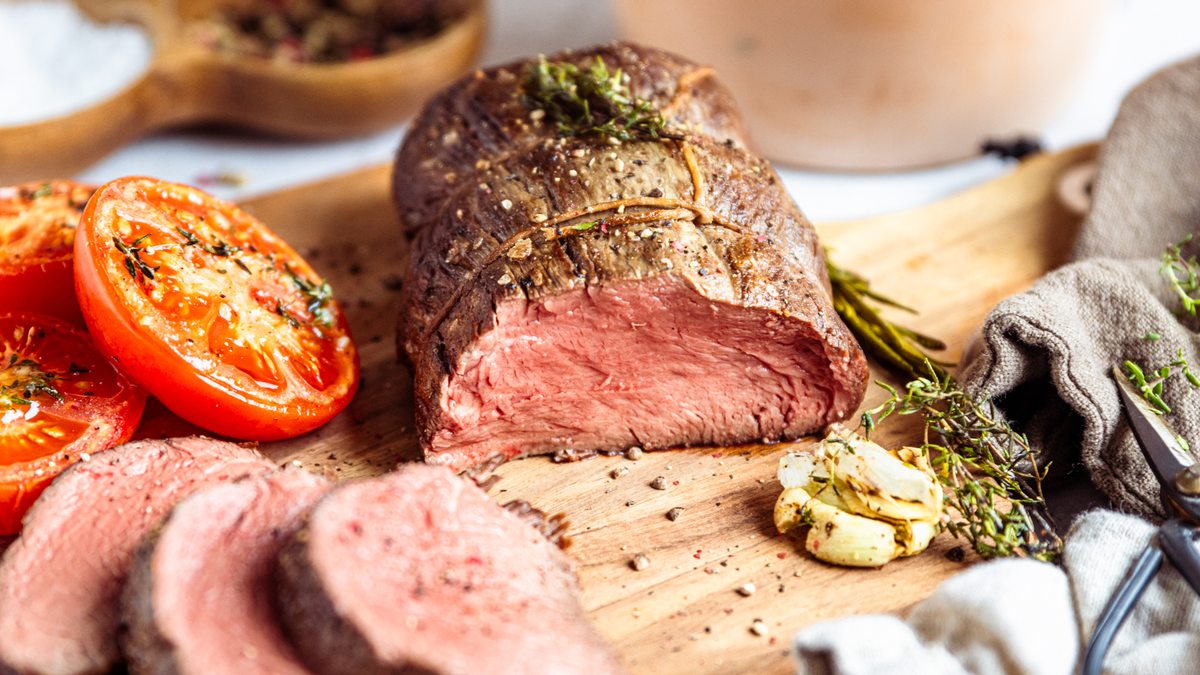 Rinderfilet am Stück im Backofen garen