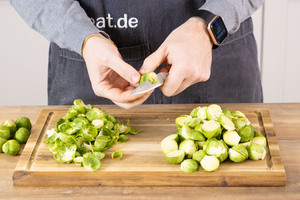 Strunk entfernen.