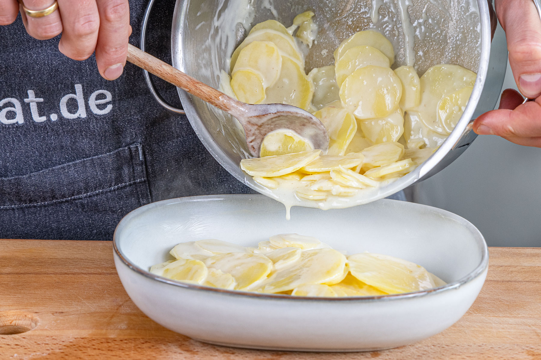 Schnelles Kartoffelgratin