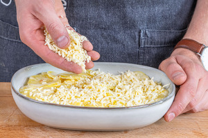 Käse darüber geben