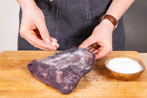 Rindfleisch salzen