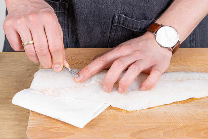 Skrei Filet entgräten