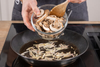 Champignons anbraten