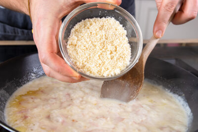 Parmesan dazugeben