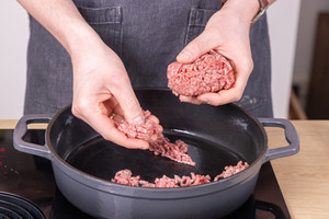 Hackfleisch anbraten