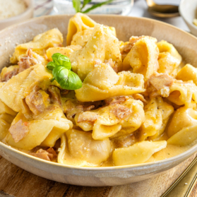 Tortellini in Schinken-Sahne-Soße