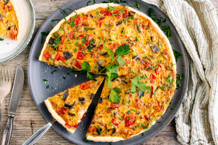 vegetarische Gemüsequiche