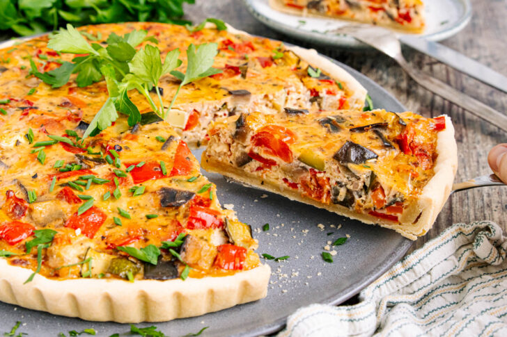 vegetarische Gemüsequiche