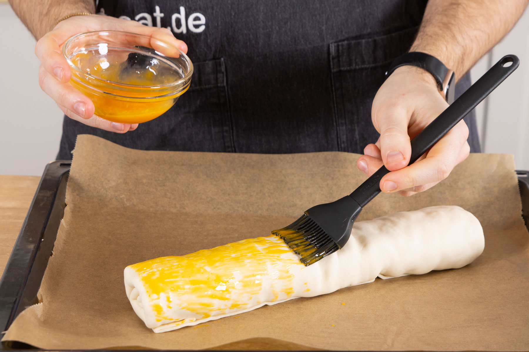 Blätterteig-Strudel mit Schinken und Käse | Rezept Blätterteig-Strudel mit Schinken und Käse | Rezept