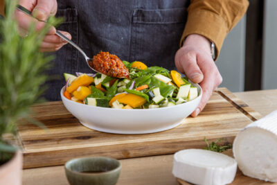 Pesto dazugeben