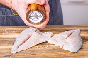 Fisch salzen