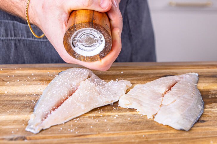 Fisch salzen