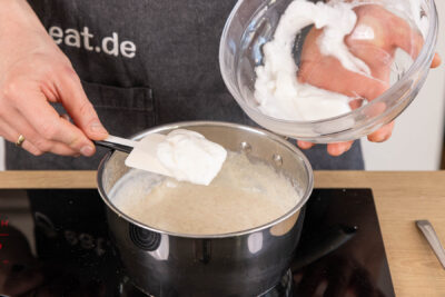Eischnee unterheben