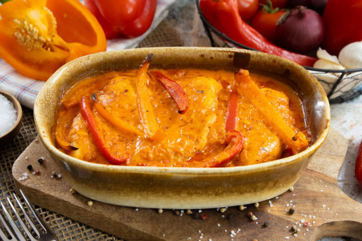 Hähnchen-Paprika-Auflauf