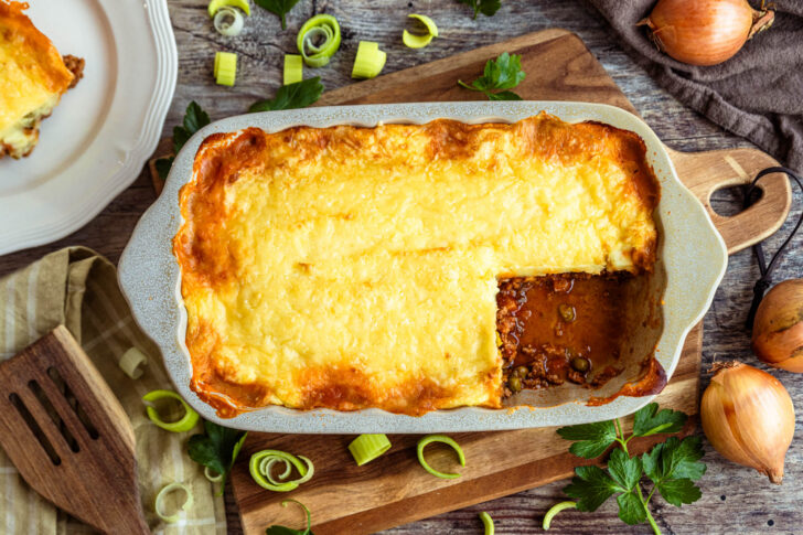 Kartoffelpüree-Auflauf mit Hackfleisch