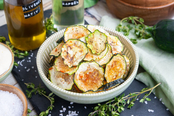 Knusprige Zucchini Chips