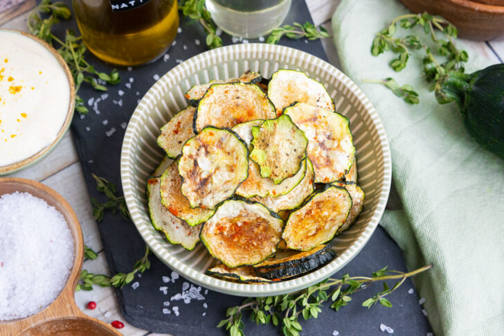 Knusprige Zucchini Chips