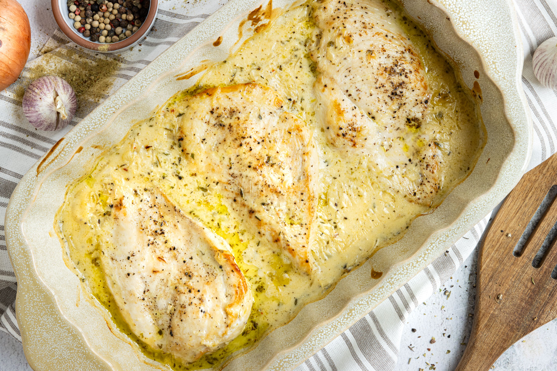 Kräuter-Sahne-Hähnchen | Rezept
