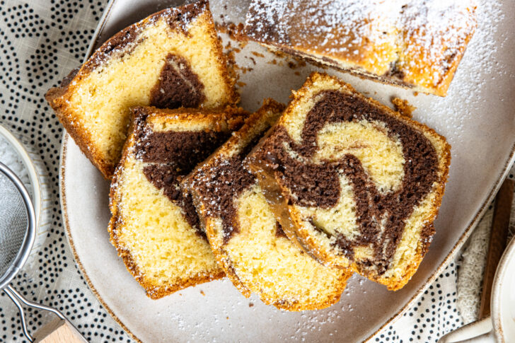 Marmorkuchen aus der Kastenform