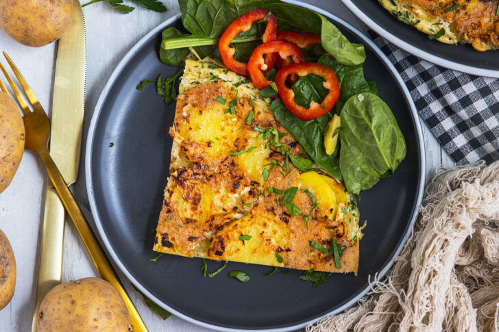 Omelett mit Kartoffeln
