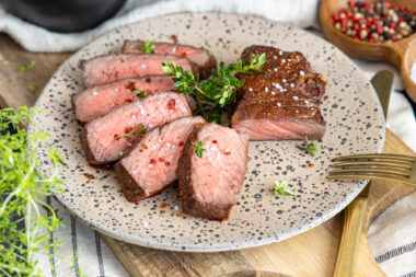 Steak aus der Heißluftfritteuse