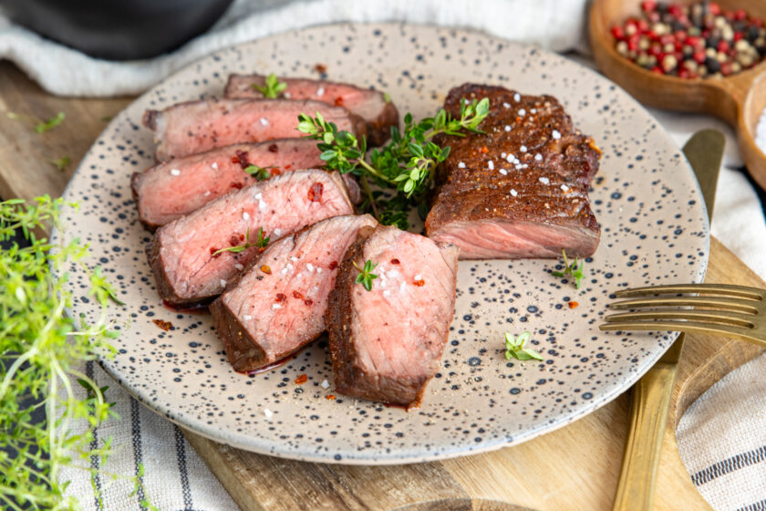 Steak aus der Heißluftfritteuse