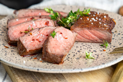 Steak aus der Heißluftfritteuse
