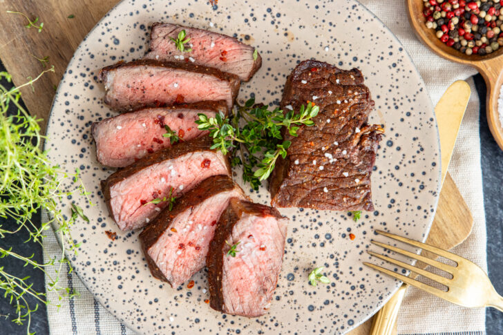 Steak aus der Heißluftfritteuse