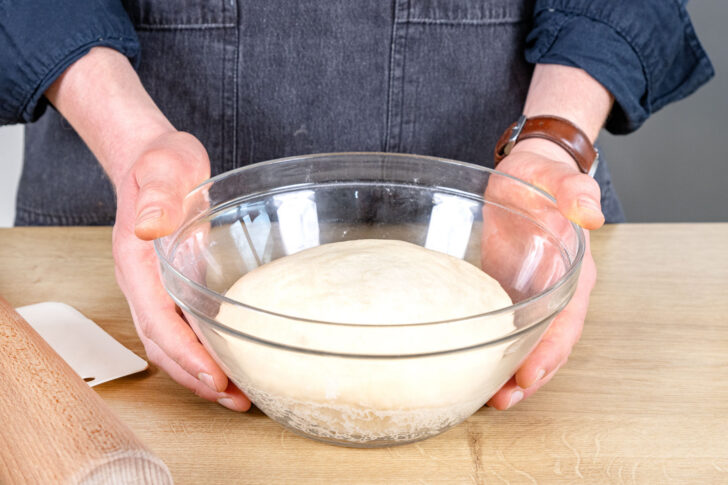 aufgegangener Hefeteig