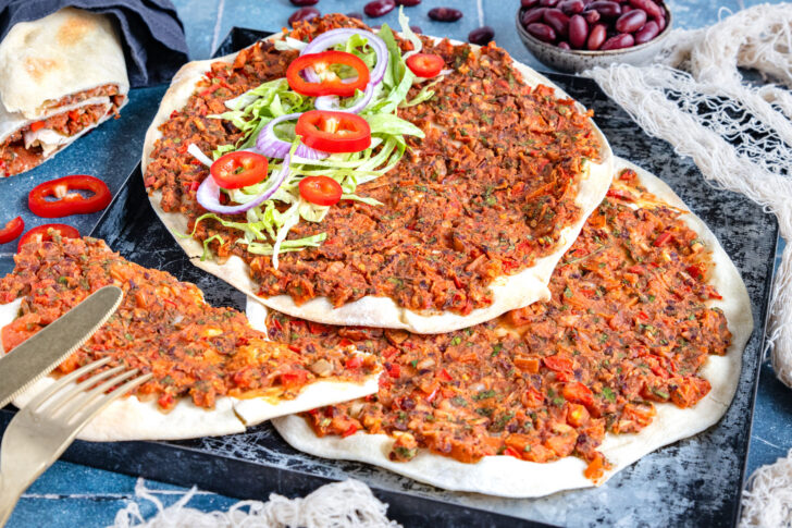 Vegetarisches Lahmacun