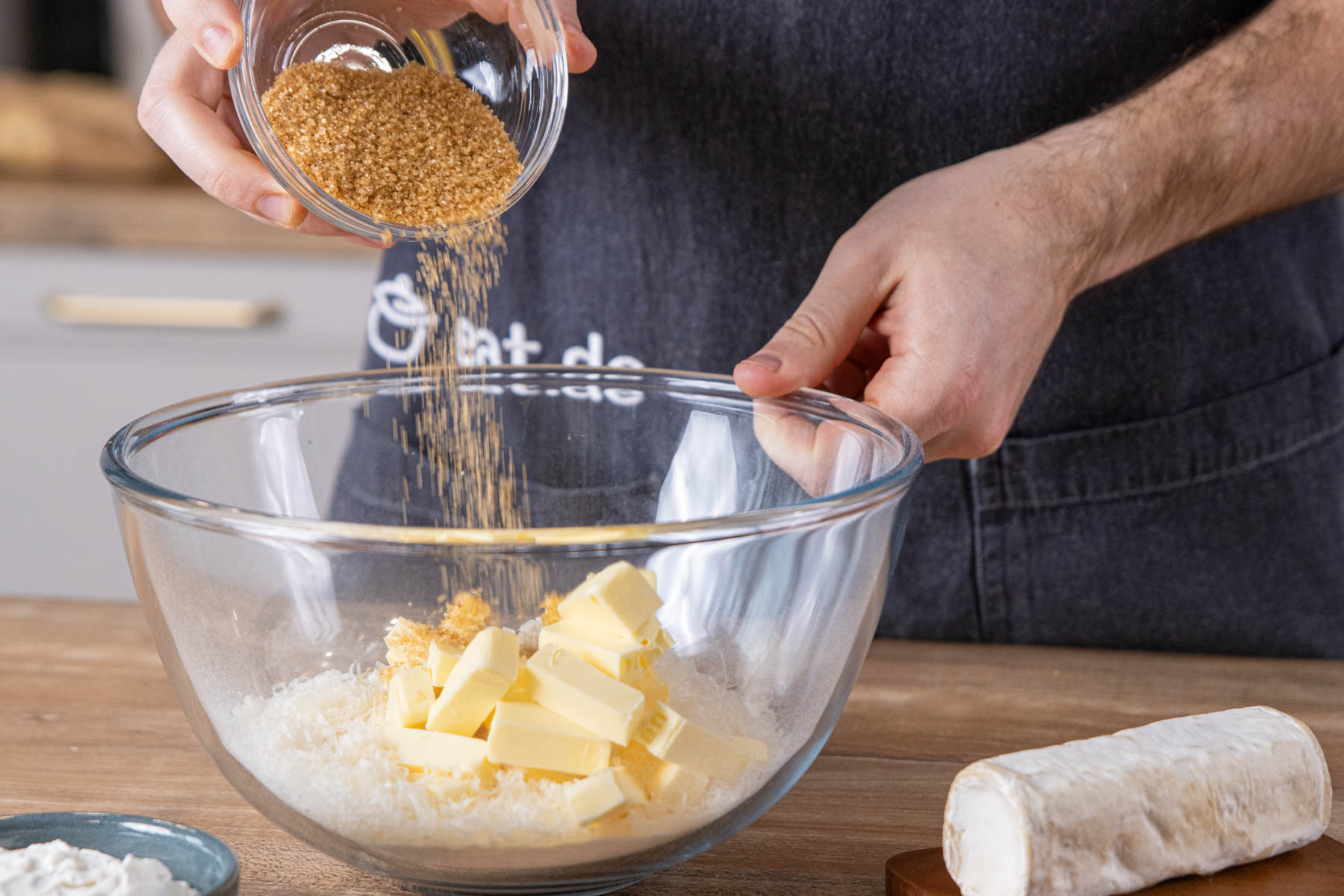 Französische Ziegenkäse-Birnen-Tarte mit Feigensenf