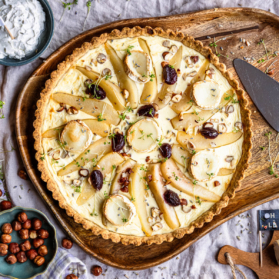 Ziegenkäse-Birnen-Tarte