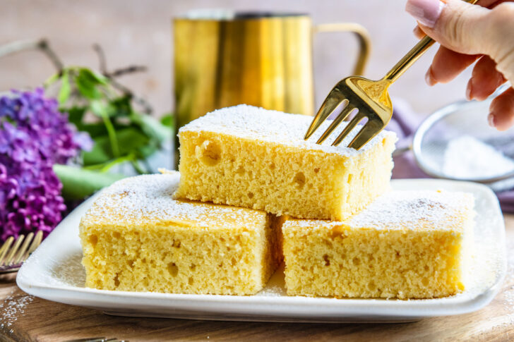 Schneller Blitz-Kuchen mit wenig Zutaten