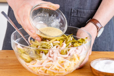 Dressing dazugeben