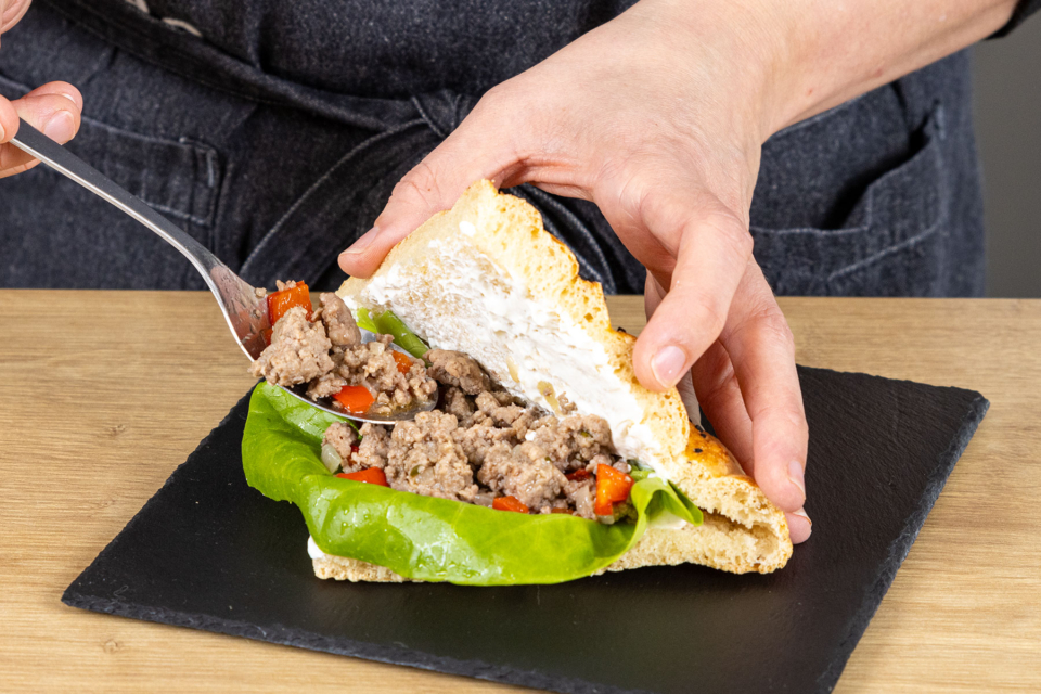 Gefülltes Fladenbrot | Rezept