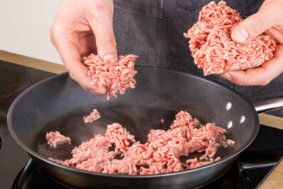Hackfleisch anbraten