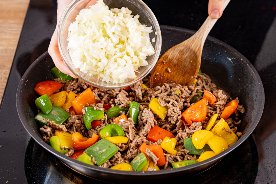Hackfleischpfanne mit Paprika