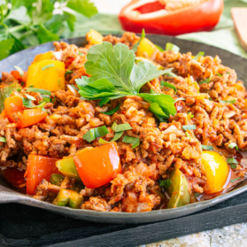 Hackfleischpfanne mit Paprika