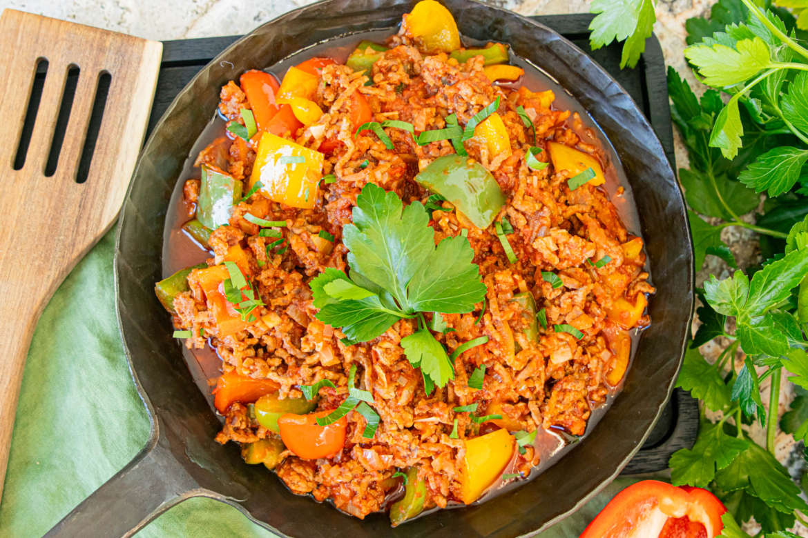 Hackfleischpfanne mit Paprika