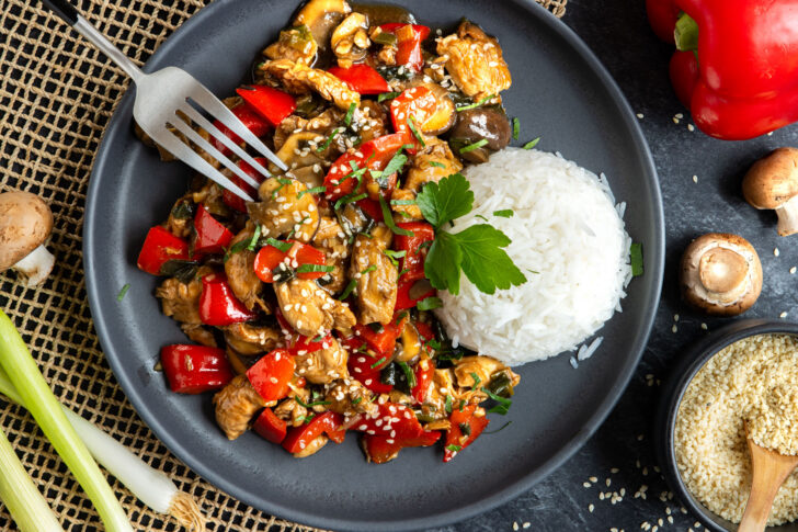 Hähnchengeschnetzeltes Teriyaki