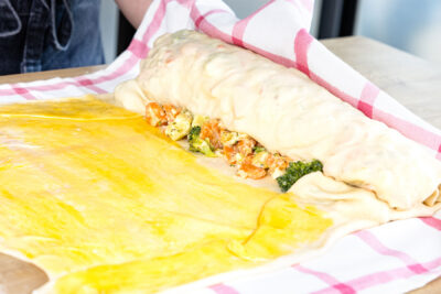 Strudel aufrollen
