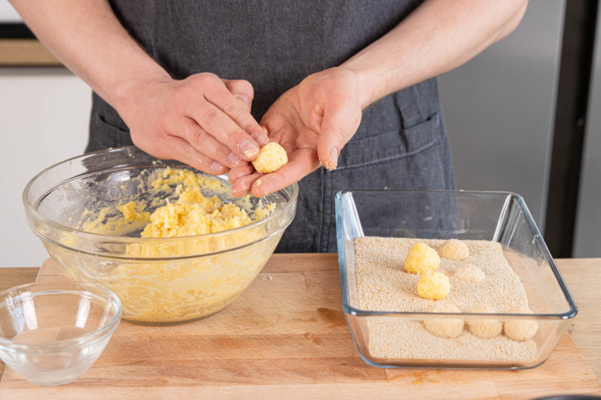 Kartoffelbällchen aus der Heißluftfritteuse