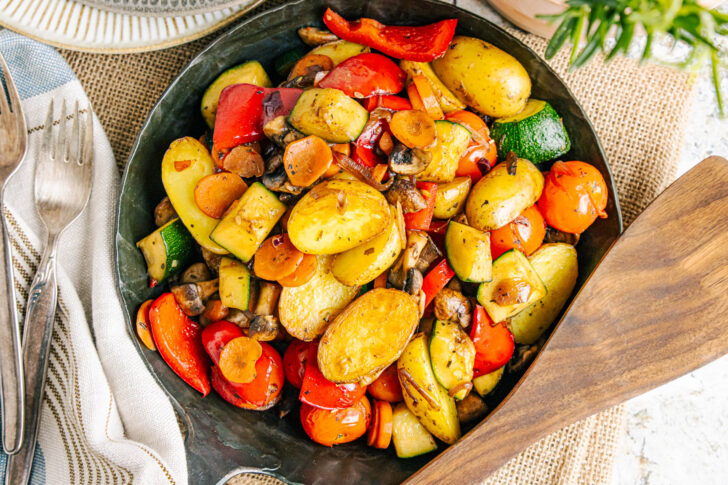 Kartoffelpfanne mit Gemüse