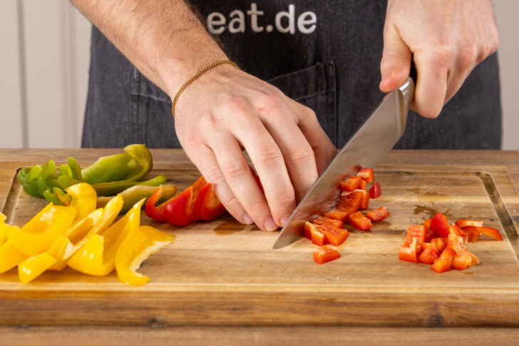 Paprikas schneiden