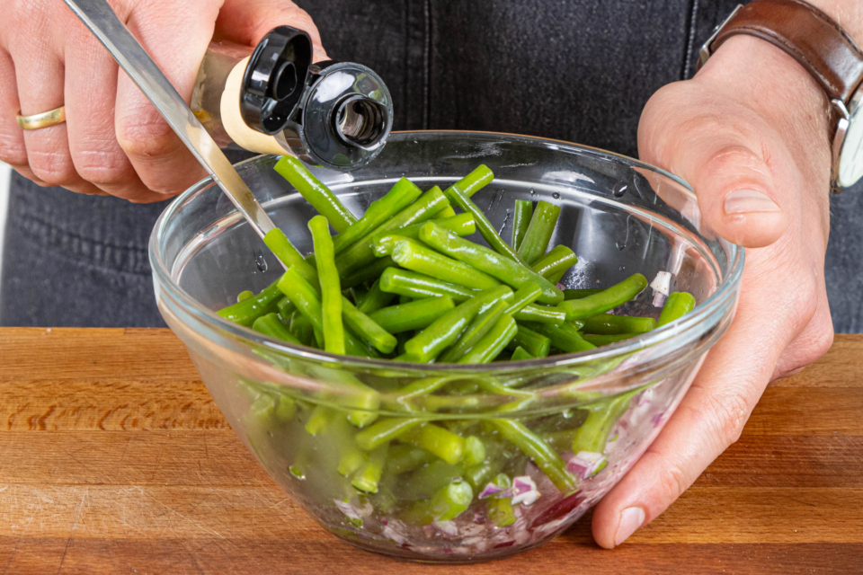 Bohnensalat mit grünen Bohnen: klassisch nach Omas Rezept