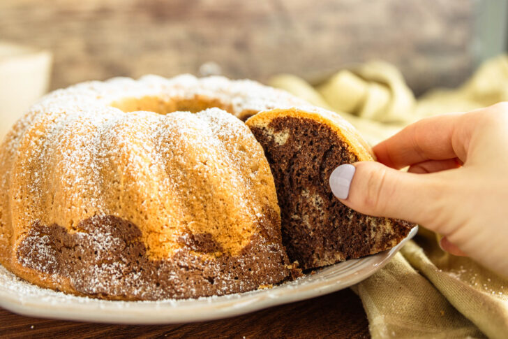 Marmorkuchen mit Öl
