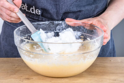 Eischnee unterheben