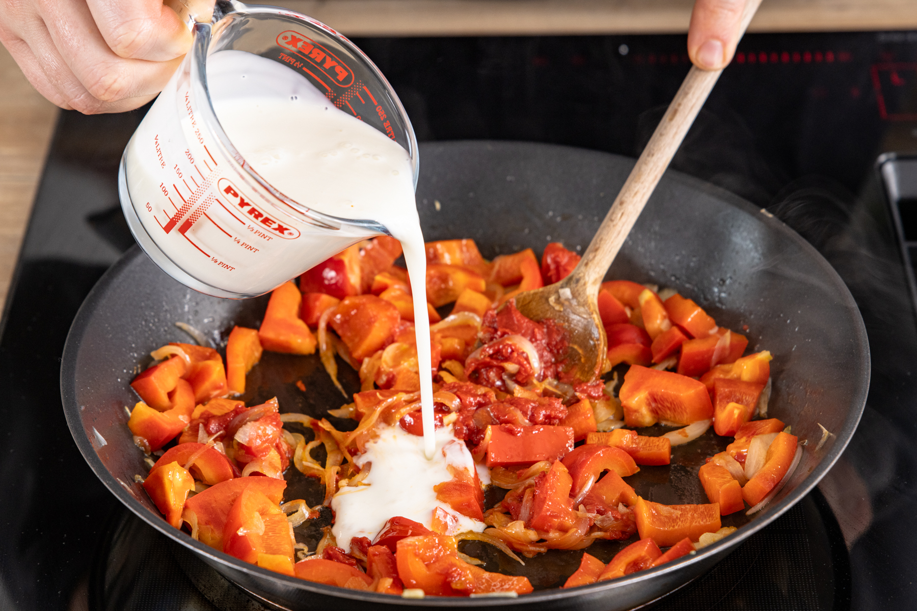 PaprikaSahneHähnchen ohne Fix Rezept